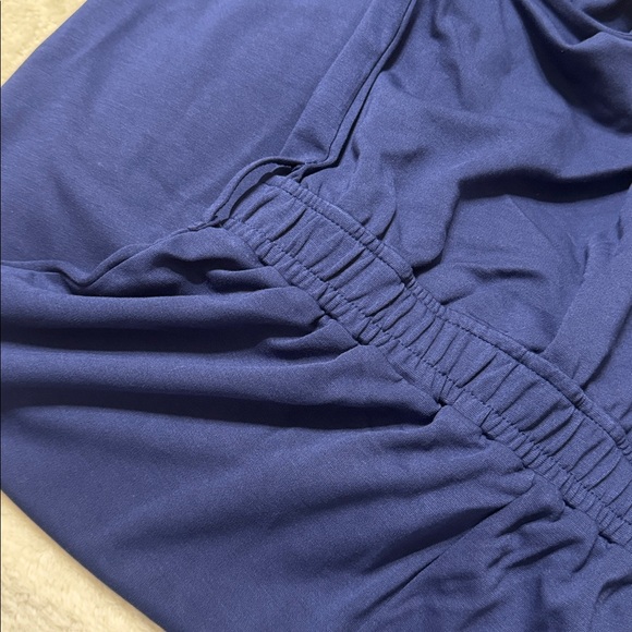 The Drop Caralynmirand Women's Navy Blue Sleeveless Wrap Jumpsuit - Picture 6 of 9